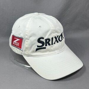 Srixon Z Star Golf Strapback Hat Cap Golfer White Adjustable Athletic Dad Mens